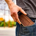 Portable Wood Business Card Holders