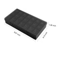 Black Pill Organizer Box With 21 Compartments