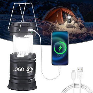 Rechargeable Solar Powered LED Camping Lantern Tent Light