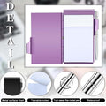 Metal Pocket Notebook with Pen and Refillable Paper