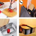 Portable 500ml Bamboo Lunch Box