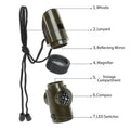 Multifunctional Outdoor Emergency Whistle with Lanyard