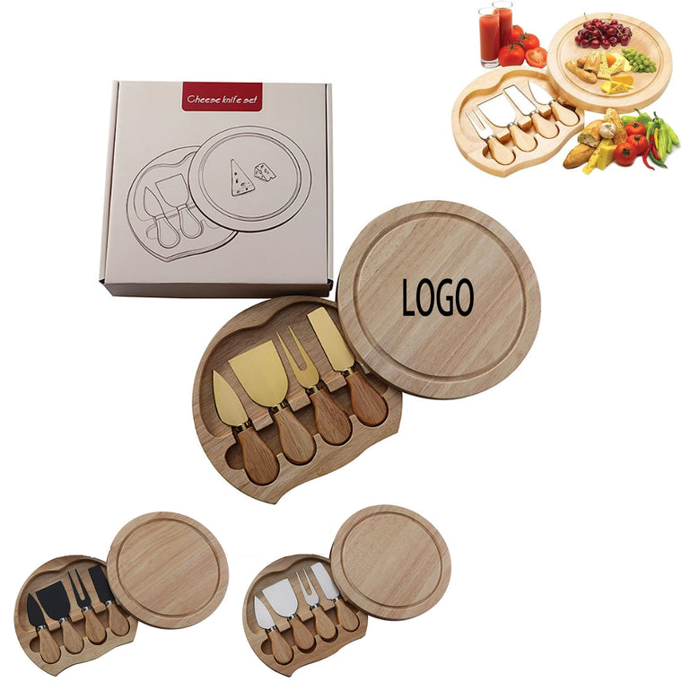 5-Piece Wood Cheese Board Set
