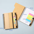 Spiral Notebook With Sticky Pen And Ruler