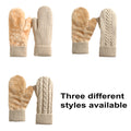 Women'S Winter Outdoor Mittens Thickened Fleece
