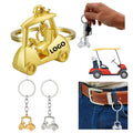 3d Simulation Golf Cart Keychain