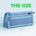 Double-Layer Transparent Nylon Mesh Zipper Pouch