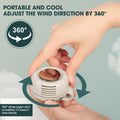 Small Whirlwind Clip Waist Neck Fan