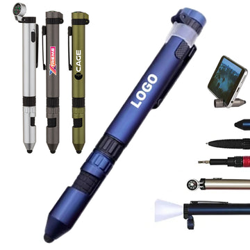 6-in-1 Custom Multi-Functional Flashlight Pen
