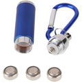 Mini Retractable Led Flashlight With Carabiner Clip