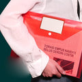 Clear Document Folders File Plastic Envelopes Snap Closure