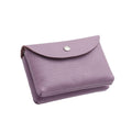 Pu Leather Coin Purse Snap Button Compact Wallet