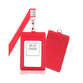 Pu Leather Card Holder With Lanyard
