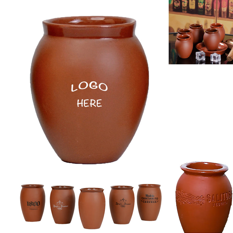 2oz Pottery Ceramic Cold Drink Cocktail Beer Cup