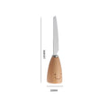 Stainless Steel Kids Tableware With Standing Wooden Handle