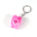 Tooth-Shaped 10M Dental Floss With Keychain