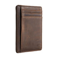 Simple Leather Slim Wallet Card Holder