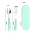 Portable Stainless Steel Toddler Utensils Fork And Spoon Set