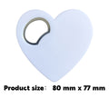 Custom Magnetic Heart Shape Bottle Opener Wedding Favor