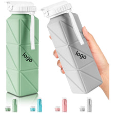 Square Collapsible Travel Water Bottles