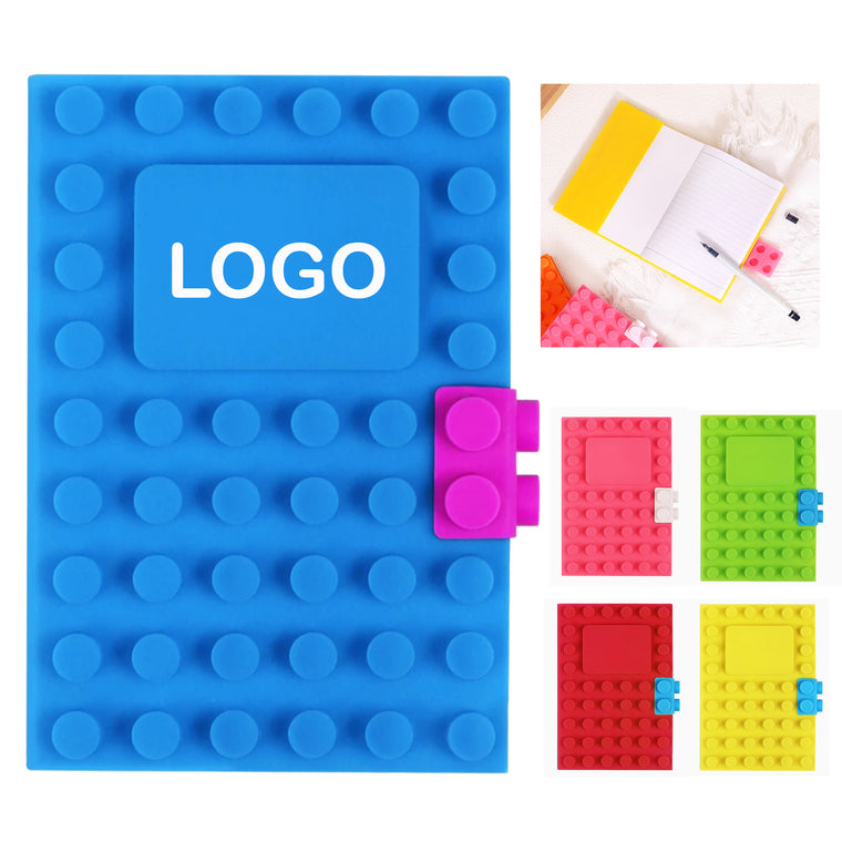 A6 Silicone Soft-Cover Building Blocks  Notebook
