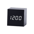 Wood Voice-Controlled Silent Electronic Clock