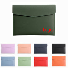 Custom A4 Leather Document Folder with Button Closure