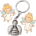 Custom Premium Cute Metal Angel Keychain Pendant Key Tag