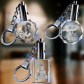 2D Crystal Custom Keychain
