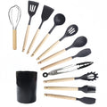 12 Piece Non-Stick Silicone Spatula Cookware Set