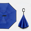 Inverted Reverse Upside Down Umbrella With C-Shape Handle