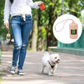 Dispenser Leash Doggie Waste Bag With Carabiner Clip