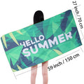 Personalized Double Sided Plush Beach Towel