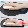 Ergonomic Mouse Pad With Gel Wrist Rest Support