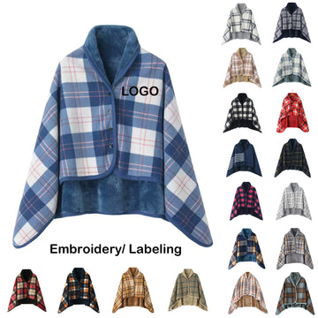 Cape Wearable Flannel Blanket