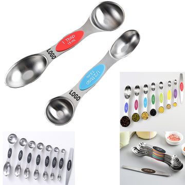 Magnetic Stainless Steel Double-Headed Measuring Spoons