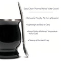 8oz Stainless Steel Mate Gourd Tea Cup