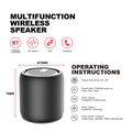 Portable Stereo Sound Bluetooth Speaker With Usb Cable