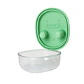 Hands-Free Snack Container With Finger Lid