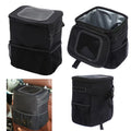 Car Trash Can With Lid & Storage Pockets