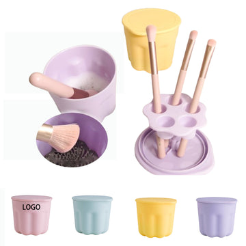 Makeup Brush Cleaning Cup Kit Rinsing Pad Bowl Cleaner Tool