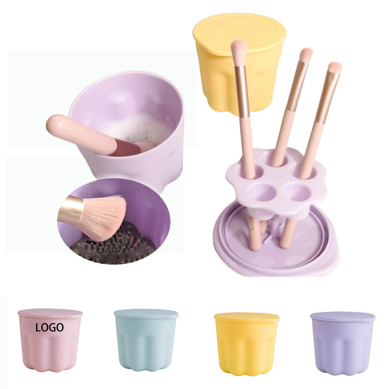 Makeup Brush Cleaning Cup Kit Rinsing Pad Bowl Cleaner Tool