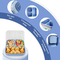 3 Grids Wheat Straw Snack Box Food Container