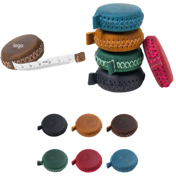 1.5M/60In Round Retractable Crazy Horse Leather Tape Measure