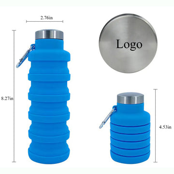 17 oz Collapsible Silicone Cup with Carabiner