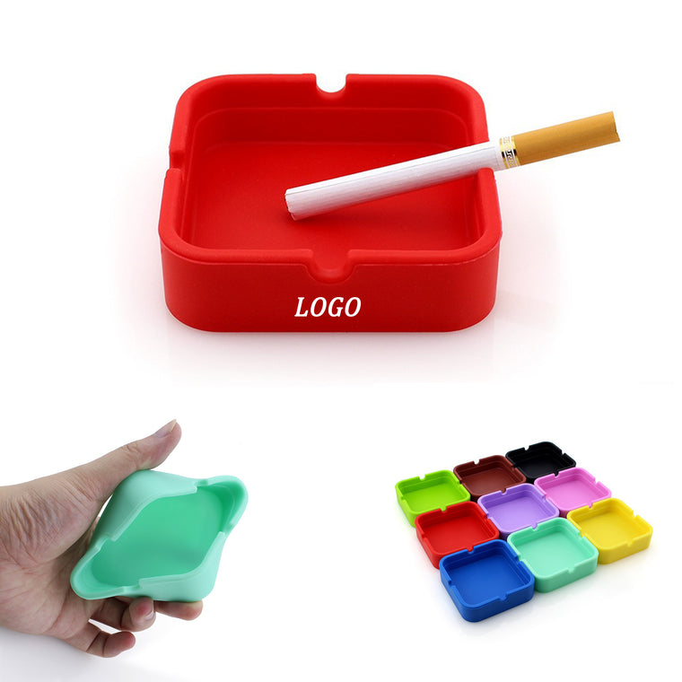 Square Design Silicone Ashtray