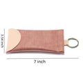 Trendy Snake-Print Eyeglass Pouch with Spring Closure