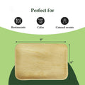 9 x 6 Inch Rectangle Palm Leaf Plates