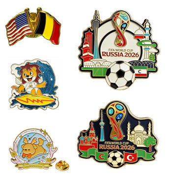 1" Custom Enamel Brooch