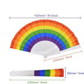 Folding Rainbow Hand Fan